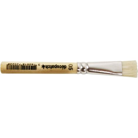 Un pinceau pure soie n°5 longueur 9 cm Largeur du pinceau 1 cm (1/4)