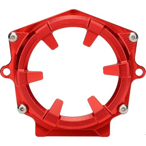 Motorabdeckung, aus Eisen, passend für Yamaha Raptor 700, Rot (1/2)