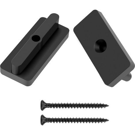 QWORK® 200pcs Clips de fixation en plastique haute densité pourlame terrasse composite - 5 mm Entretoises cachées avec vis (1/5)