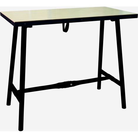 ETABLI PLIANT PROFESSIONNEL DRAKKAR EQUIPEMENT 100X50CM - PLATEAU BOIS- 09272 (1/2)