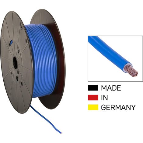 Cable alimentation FLY 4.0mm2 bobine bleue 100 m