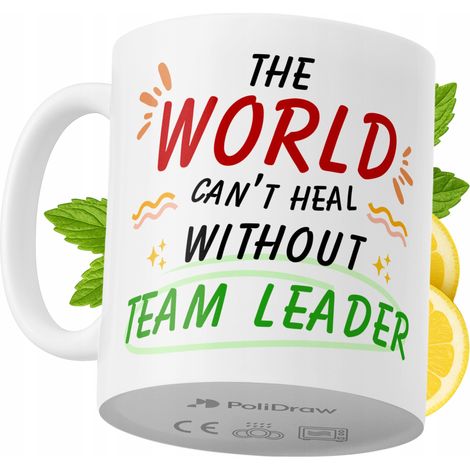 Taza de café/té divertida y humorística para un líder de equipo. Taza con diseño gráfico y texto gracioso para cumpleaños, santos, días festivos. Taza premium para ocasiones especiales en casa, la ofi (1/5)