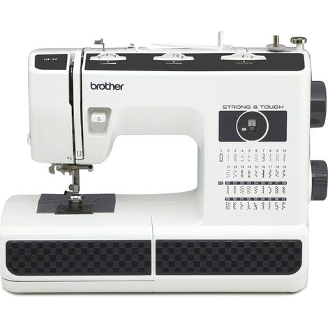 Machine à coudre mécanique 37 points – Éclairage LED – Enfile-aiguille automatique – Variateur de vitesse – Poids 9,6 kg – Brother