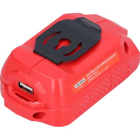 Adaptateur USB pour perceuse Craftsman 20V, compatible CMCB202/204/201/209/205/100/102/101, chargeur batterie CMCB002 (1/5)