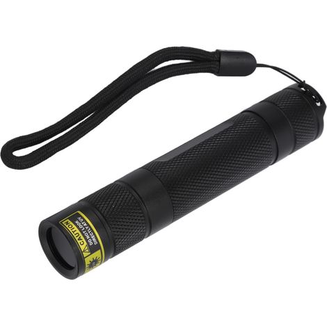 Lampe de poche UV LED en alliage d'aluminium 365nm, alimentée par batterie, lumière noire largement utilisée pour les Scorpions, résine d'urine d'animaux domestiques