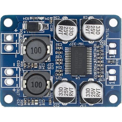 Carte d'amplificateur de puissance numérique Tpa3118 stéréo auxiliaire 60 W mono (1/4)