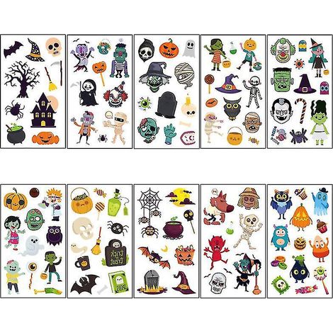 40 Blatt Halloween-Aufkleber (1/3)