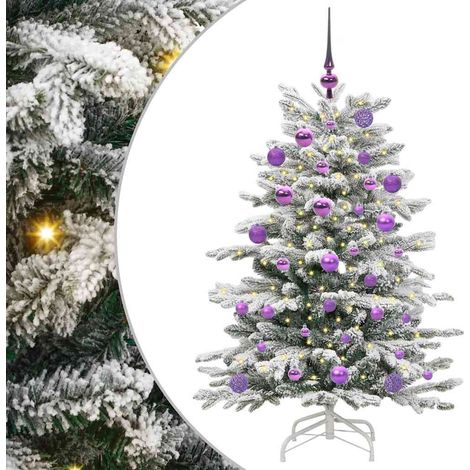 vidaXL Sapin de Noël Artificiel à Branches Articulées Blanc 120 cm (1/5)