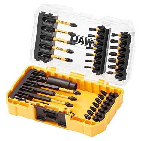 Dewalt – Perceuse-visseuse Extreme Flextorq 32 pièces – DT70743T – Embouts 25 mm pour visseuse à percussion – Système de torsion breveté (1/3)