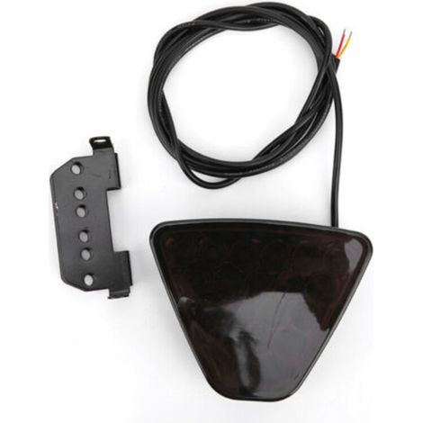 Feu arrière de voiture 12 V, 20 LED, clignotant, feu de freinage et de recul, adapté aux motos, VTT, camions, SUV, noir