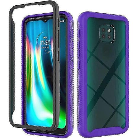 Coque de protection antichoc en PC et TPU pour Motorola Moto G9 Play, série Ciel étoilé, couleur unie (1/4)