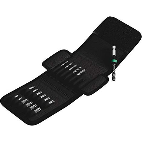 Wera 05104652001 848/851/867/19 HSS Kit punte a spirale da metallo 19 parti 3 mm, 4 mm, 4.2 mm, 5 mm, 6 mm, 8 mm 1/4 ( (1/4)