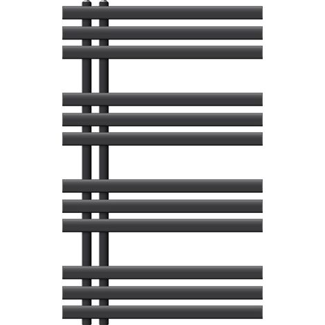 ECD Germany Iron EM Design Badheizkörper - 600 x 1000 mm - Anthrazit - Designheizkörper Paneelheizkörper Heizkörper Handtuchwärmer Handtuchtrockner Heizung Radiator