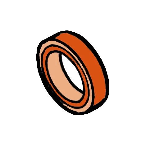 Joint Flasque avant FAAC 63000315 pour motorisation de portail (1/3)