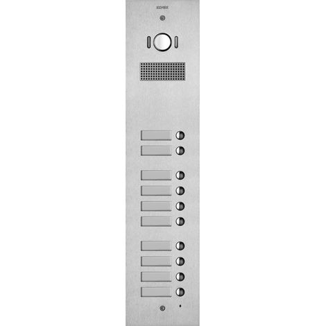 VIMAR - 41530 Steely 2F+ Plaque A/V 10 boutons acier