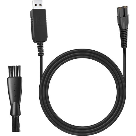 Câble de charge de rasoir 3,5 V, 180 cm, câble d'alimentation USB, cordon de rechange pour tondeuse sans fil 9649 (1/5)