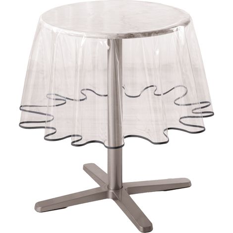 Transparente Tischdecke für den Garten GARDEN B, Ø 180 cm