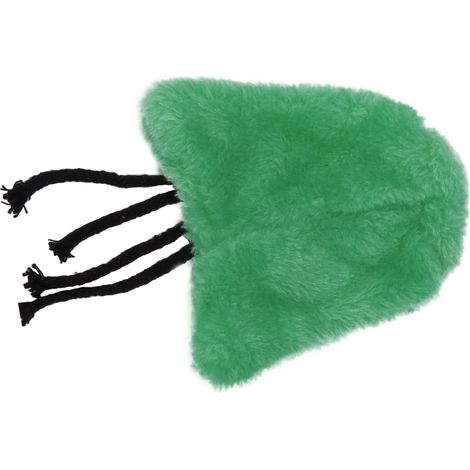 Coin douillet pour oiseaux, couverture en peluche pliable, lavable à la main, pour cage, avec cachette verte à petits pois. (1/5)