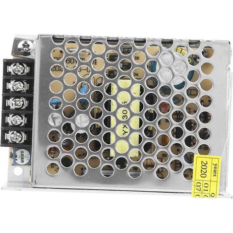 Schaltnetzteil-Treiberadapter aus Aluminiumlegierung, DC 24 V, LED-Bildschirmstreifenbeleuchtung für 3D-Drucker (S-48-24（24)