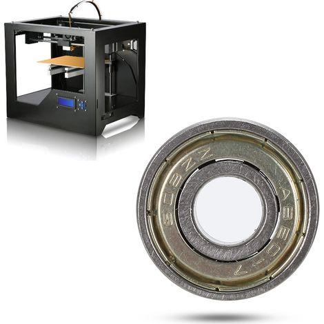 10 Roulements à Billes 608ZZ en Acier Chromé pour Imprimante 3D, Skateboard et Matériel Roulant (1/3)