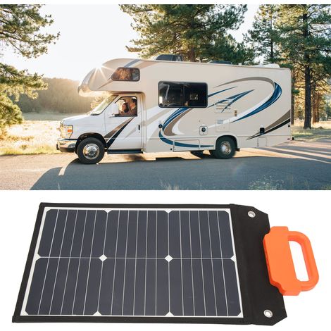 SunPower Chip 100W tragbares monokristallines Silizium-Solarpanel mit Halterung und OBD2-Anschlusskabel zum Laden von Wohnmobilen und Autos (18V) (1/5)