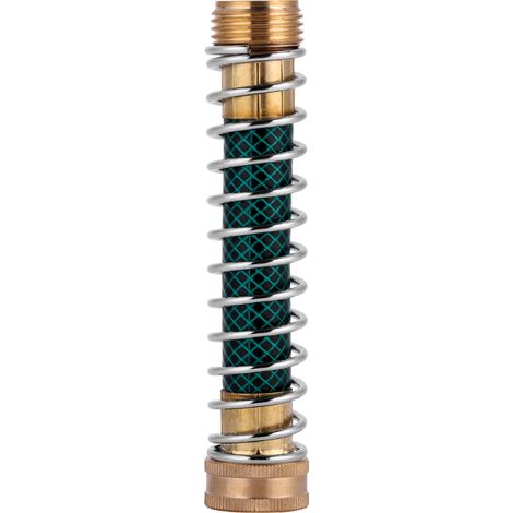 Rosvola Gartenhahn-Verlängerungsschlauchverbinder, Spiralfeder, Knickschutz, Bewässerungsarmatur-Zubehör.