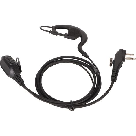 Oreillette en forme de C pour talkie-walkie, compatible avec les radios bidirectionnelles Hytera BD502, BD502i, PD502, PD550, PD562, TD500 et TD562.-AquaForge (1/5)