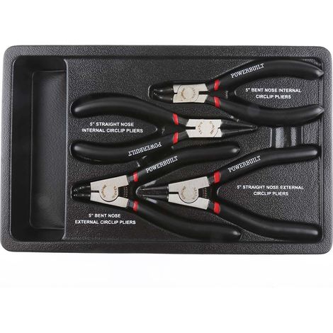 Jeu de pinces RS PRO, L. (hors tout) 250 mm, 4 pièces ( Prix pour 1 ) (1/4)