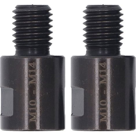 2 adaptateurs convertisseurs pour meuleuse d'angle, connecteurs d'interface femelle-mâle en acier CVR M10 M14