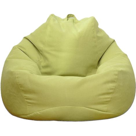 Pouf extra large neuf avec housse, canapé et fauteuil relax d'intérieur pour adultes et enfants Offre spéciale (Livraison gratuite) - 90 x 110 cm - Vert
