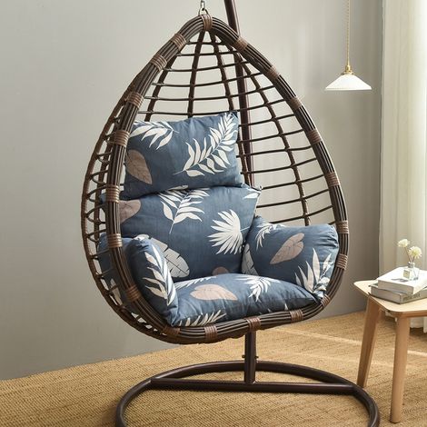 Hängesesselkissen für Rattan-Hängesessel, waschbar, rutschfest, weich, für die Dekoration von Innenräumen und Gärten (1/5)