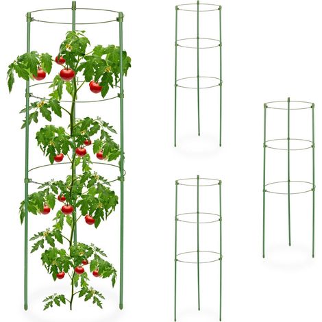 Supporti per piante verdi da 60 cm, set da 4