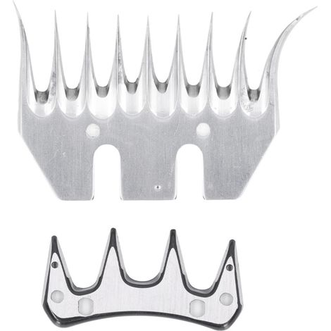 Cuchilla curva de 9 dientes, pieza de repuesto para tijeras de esquila de ovejas y cabras.
