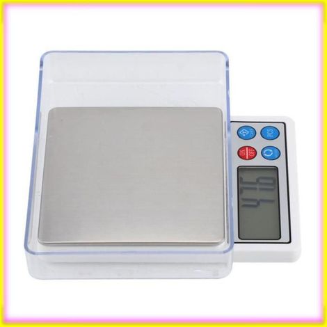 keenso Balances électroniques Mini Balance Numérique en Grammes, en Acier Inoxydable ABS, Fonction de Tare, articles eprouvette (1/5)