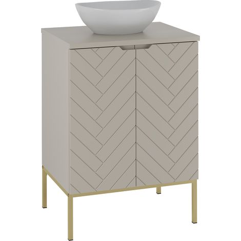 Mobile bagno con lavabo Daria cachemire 60cm