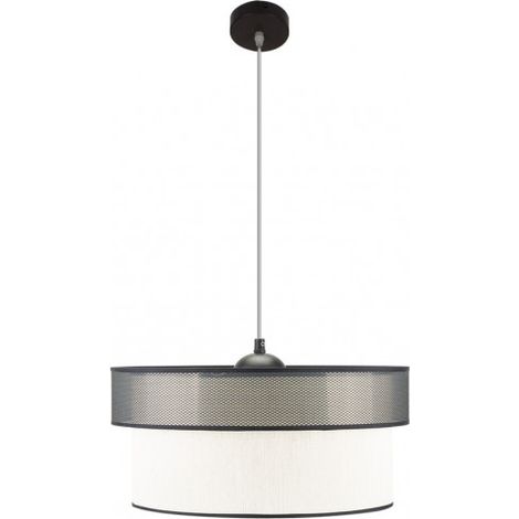 Hängeleuchte FELIX Schwarz/Weiß 1 Lampe FABRILAMP