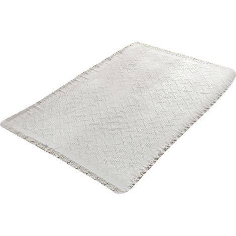 Housse de Canapé en Forme T Jeté de Canapé Doux Polyester Coton 180x230cm (1/4)
