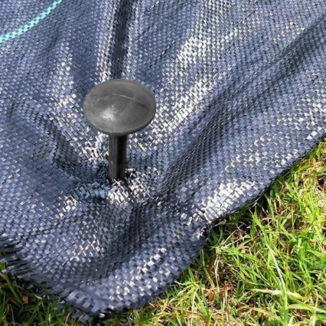 Lot de 50 piquets de sol robustes 11cm, Ancrage Anti-mauvaises herbes/Filet d'ombrage/Bâche, Vergers/Jardin Cuneary (1/5)