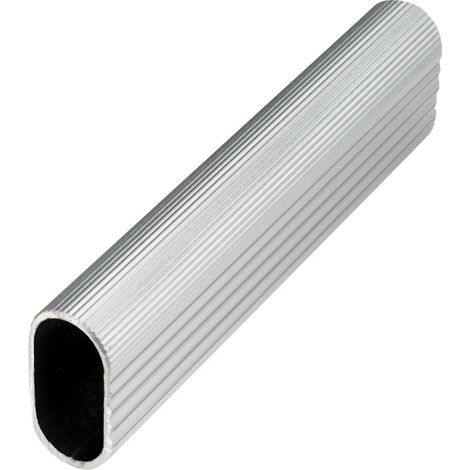TUBE OVALE DE PENDERIE DIAM30X15 MM ALU - LOK86 - LOKENDO