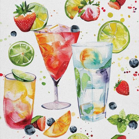 Outdoor Dekostoffe Oxford - Motiv Cocktail DX8556 (1/5)
