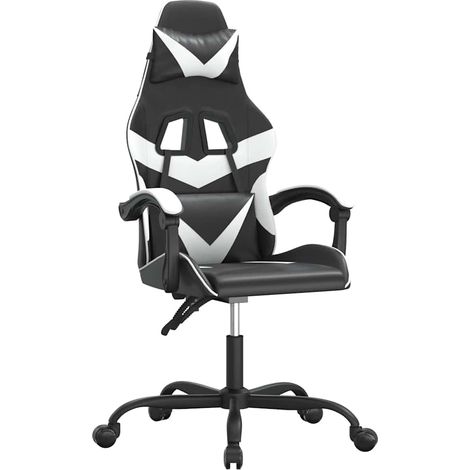 Maison Exclusive - Sedia da Gaming Nero e Bianco in Similpelle (1/5)