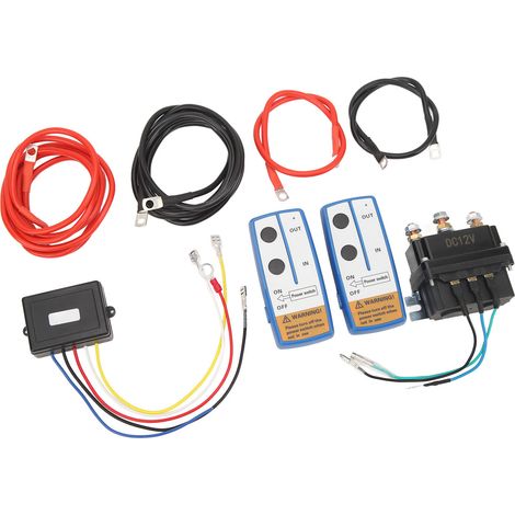 Télécommande sans fil 12V pour treuil 63070, relais contacteur robuste 250A, compatible VTT UTV camion de 2000lb à 5000lb, kit de commande à distance. (1/5)