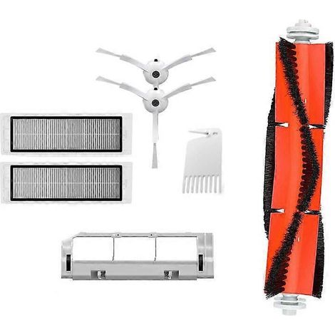 Kits de pièces détachées pour aspirateur robot Xiaomi Roborock S50 S5 : filtre pour nettoyage humide, brosse latérale, brosse rotative et accessoires. (1/2)