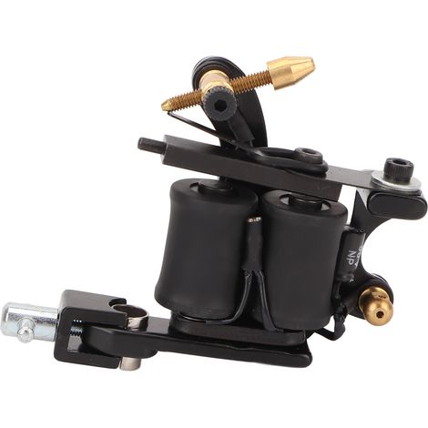 Machine à Tatouage Bobine 10W, Cadre Zinc Noir pour Ligne et Ombre, Appareil Tatouage Professionnel (1/5)