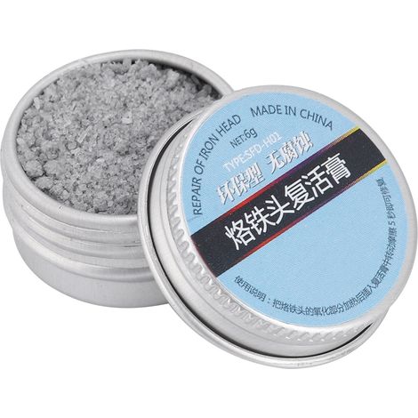 Pâte nettoyante et régénératrice pour pointes de fer à souder (6 g) pour la restauration des têtes de soudure oxydées (1/5)