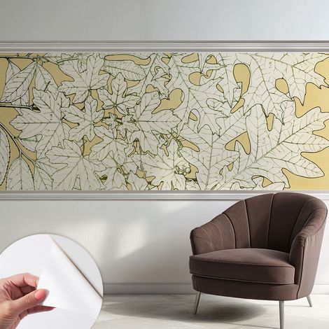 Fotomurale adesivo - parete decorativa - decorazione casa - stile moderno parete - Foglie degli alberi 250x104 cm (1/5)