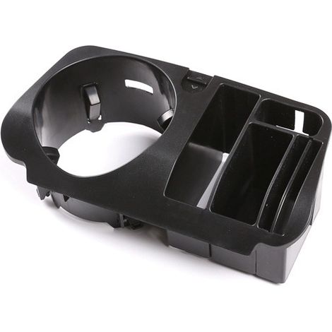 One black ABS plastic cup holder for the front center console of a 2019/2020 Mercedes-Benz G-Class W463. (1/4)