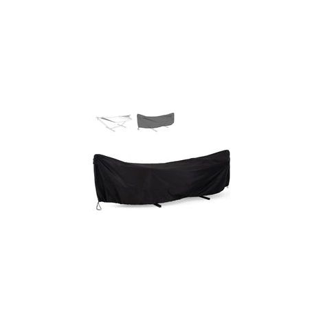 Housse de Hamac Extérieur Imperméable, Baches Complète Oxford 420D, Bache de Protection Adaptée pour Hamac et Hamac Double, Coupe-Vent, Résistant à l'hiver, aux Intempéries (285 x 17 X 80 cm)