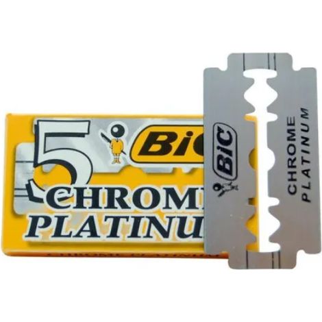 Paquete de 5 cuchillas de afeitar BIC Chrome Platinum (1/2)