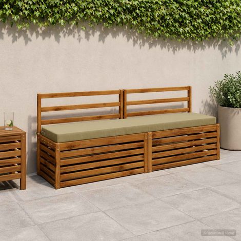 vidaXL 2-Piece Bench Cushions SOEST 2 pcs 100% Polyester Light Green (1/5)